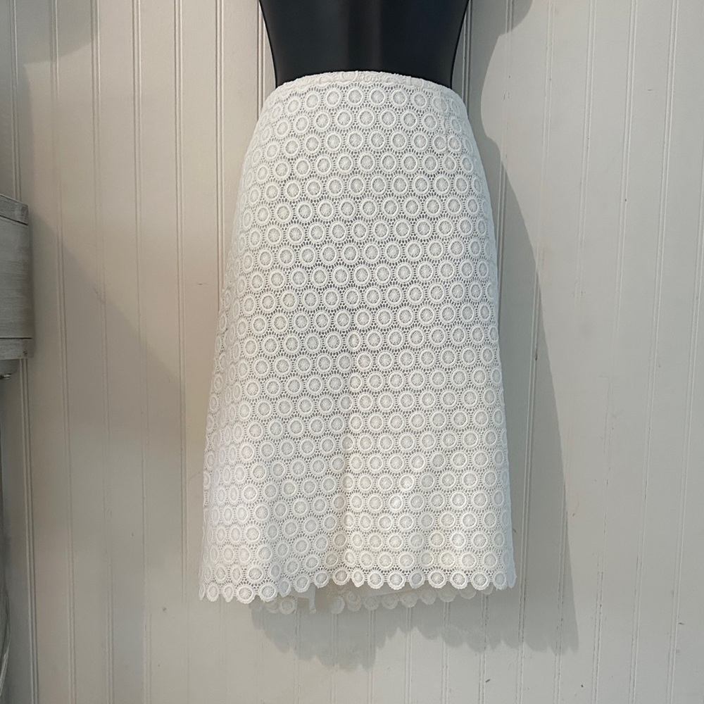 Calvin Klein Cream Blazer and Skirt Set sz Large - Picture 12 of 17